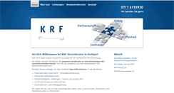 Desktop Screenshot of krf-steuerberater.de