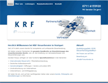 Tablet Screenshot of krf-steuerberater.de